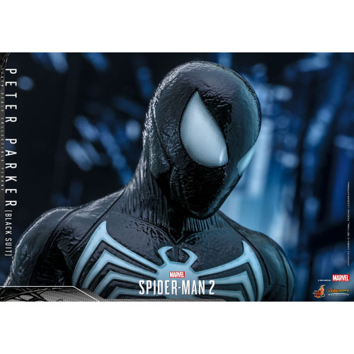HotToys VGM56 Marvel's Spider-Man 2 Figurine 1/6 (Black Suit) 30cm