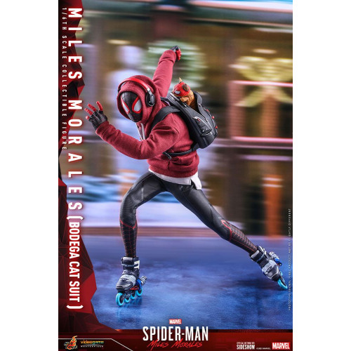 Hot Toys VGM50 Marvel Spider-Man Miles Morales Action Figurine 1/6 Miles  Morales (Bodega Cat Suit) 32cm